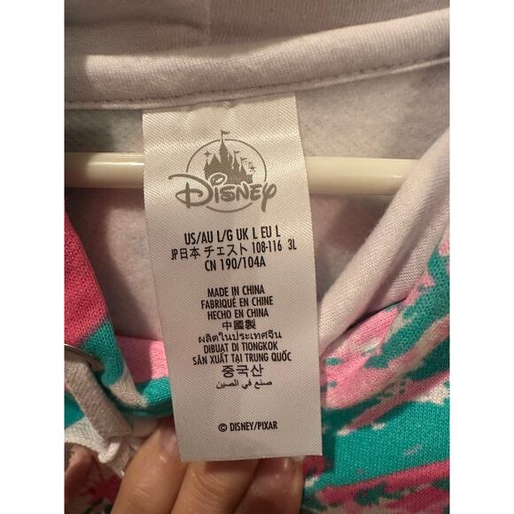 NWT Disney Parks Pixar Monsters Inc Mike Wazowski Abstract Art Hoodie L - Picture 3 of 3